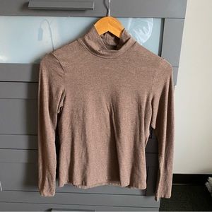 Mock neck fitted long sleeve